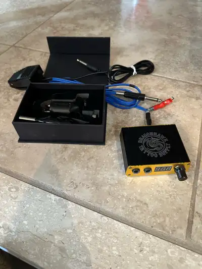 Tattoo Machine, Power Supply and Pedal, View more