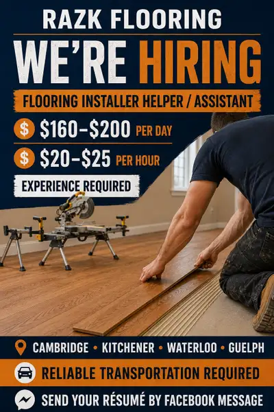 Hiring Flooring Installer Helper , View more