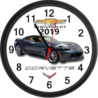 2019 Chevrolet Corvette GS (Shadow Grey Metallic) Wall Clock