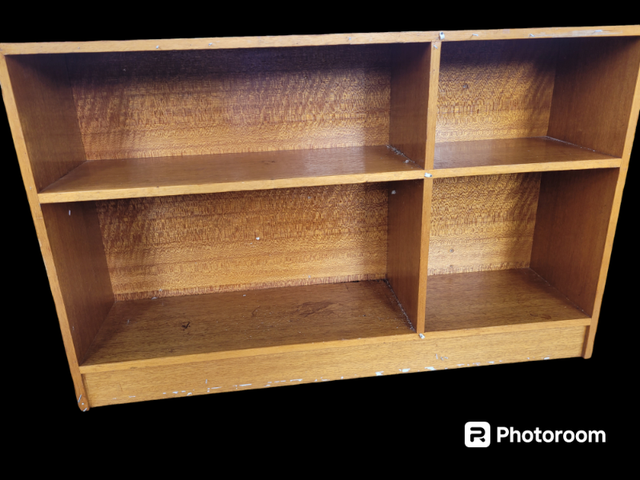 L Wooden shelving unit. Vintage shelves. I deliver! in Bookcases & Shelving Units in St. Albert - Image 2