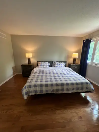 Spacious furnished master bedroom located in Orleans available starting September. Features: * King-...