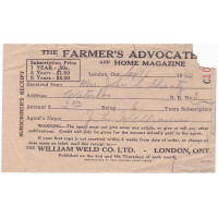 1940 Farmer's Advocate & Home Magazine World War 2 Document