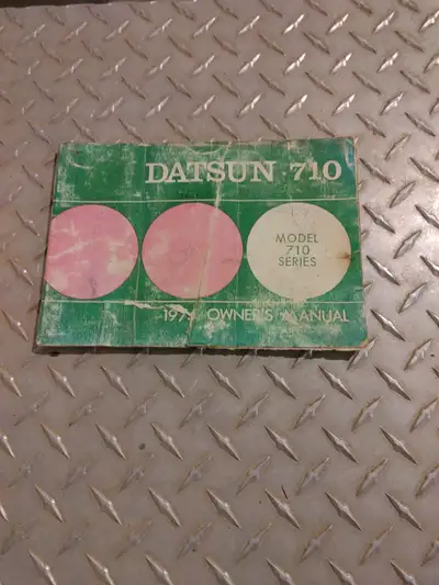 Are you the owner of a Datsun 710 ? You might know an owner of a 710 Invaluable All pages intact A b...