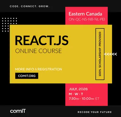 Free React.js online course, View more