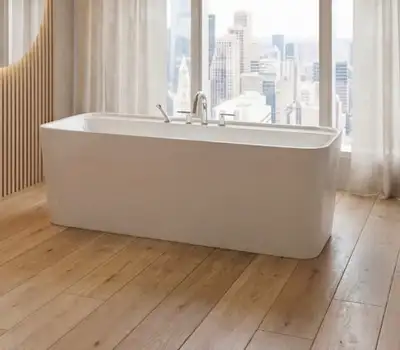 New High End in Unopened Box Cologne Freestanding Bathtub, View more
