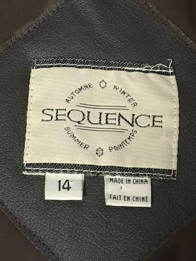 Women’s SEQUENCE Genuine Leather Jacket Size 14  Black Excellent in Women's - Tops & Outerwear in City of Toronto - Image 6