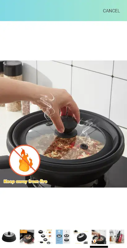 Collapsible Microwave Splatter Cover in Kitchen & Dining Wares in City of Toronto - Image 6