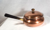 Copper Stove Top Pot with Lid