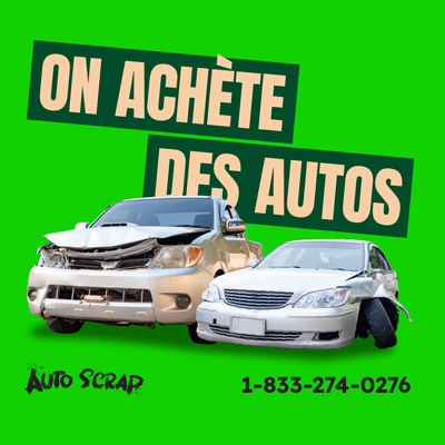 NOUS ACHETONS VOTRE AUTO À SAINT-LAZARE ! Vous avez une voiture dont vous voulez vous départir ? Qu’...