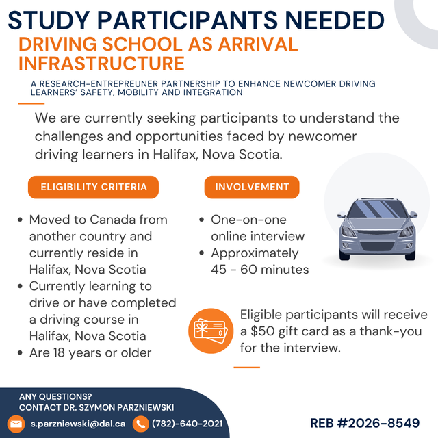 Participate in our Research Study on Newcomer Driving Learners!
