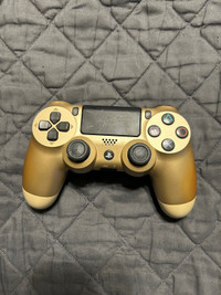 Gold PS4 controller