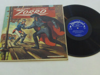 DISQUE  VINYLE VINTAGES RARE DE ZORRO de 1968