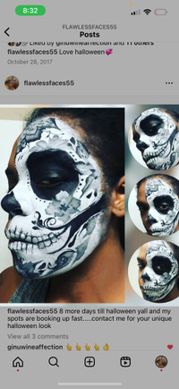 Halloween special face painting 