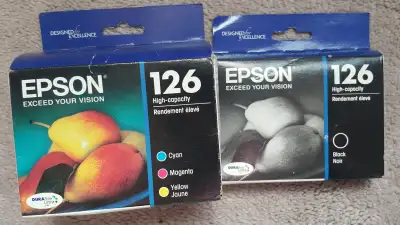 EPSON 126 Black & Color printer Ink Cartridge NIB, View more