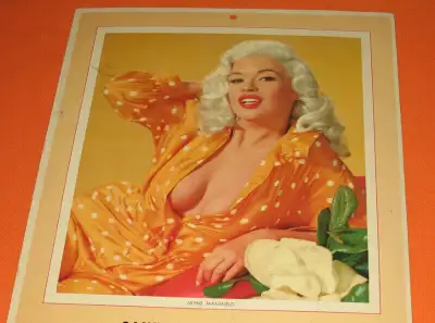 1965 CALENDAR "JAYNE MANSFIELD" CANUCK TV SERVICE Advertising, View more