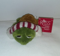 Russ Berrie Shecky 6" Plush Turtle Toy with Tags