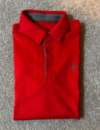 Men’s Under Armour Short Sleeve Polo (Red)