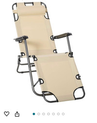 Set of 2 Foldable Lounge/Tanning Chairs