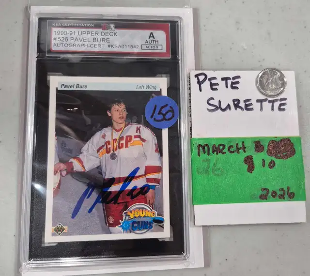 RARE $150 BURE, Pavel YG autograph  in Arts & Collectibles in Owen Sound - Image 2