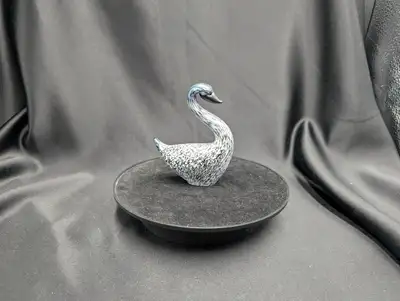 Crystal Swan Black and White, View more