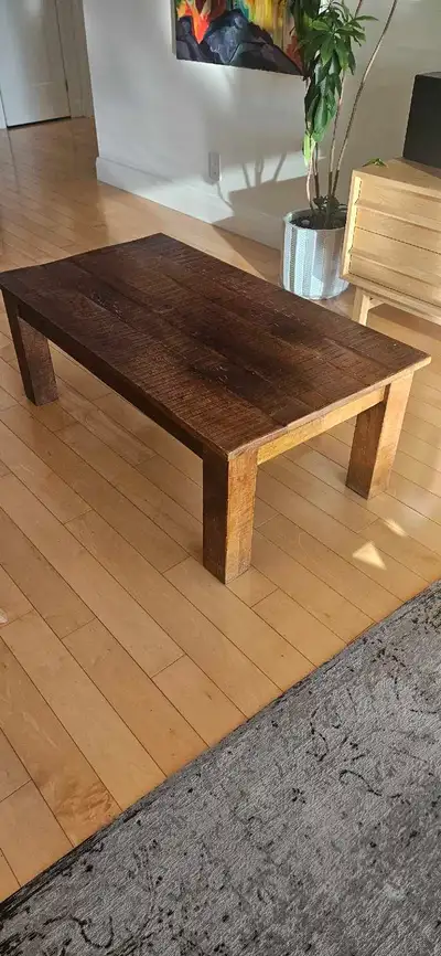 solid wood coffee table, View more