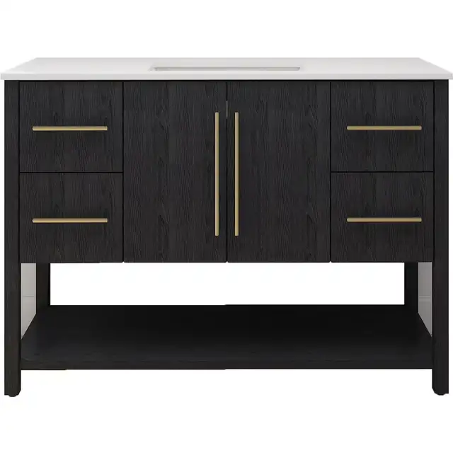 48”W Bathroom Vanity With Engineered Top – BOXED NEW in Cabinets & Countertops in Oakville / Halton Region - Image 2