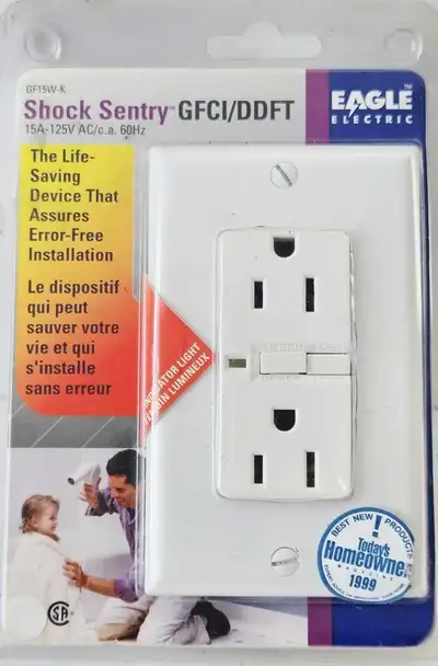 Shock Sentry GFCI / DDFT 15A -125V AC / c.a. 60Hz Plug , View more