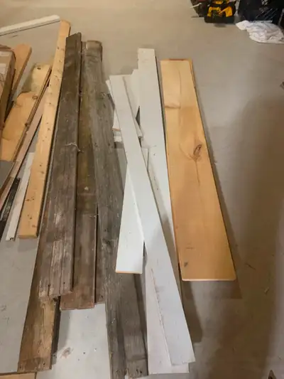 Pine boards, bard boards and lengths of mdf, View more