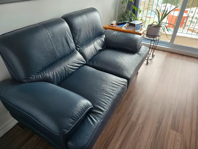 Causeuse en cuir veritable in Couches & Futons in Trois-Rivières - Image 6
