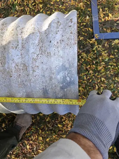 I'm offering a galvanized heavy gauge culvert that has never been used, perfect for various drainage...