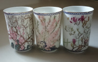 Vintage Franklin Porcelain Sake Cups The Twelve Months of Year