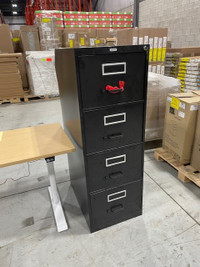 4 Dr Black File Cabinet... CLEARANCE...