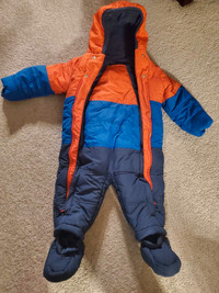 9-12 months snowsuit with detachable feet