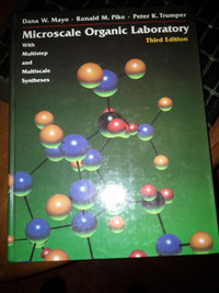 Microscale Organic Laboratory chemistry lab book Dana Mayo 3rd