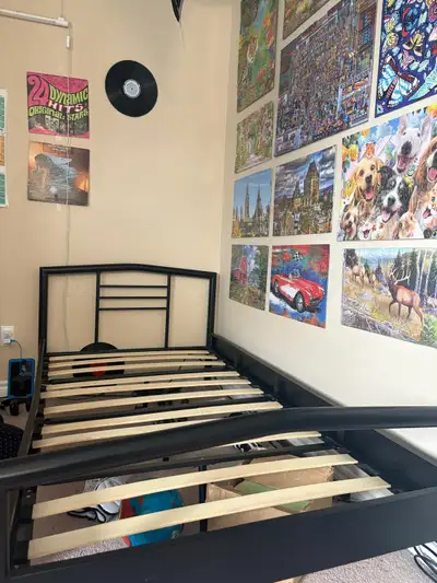 Bed frame - Twin - In good condition, View more