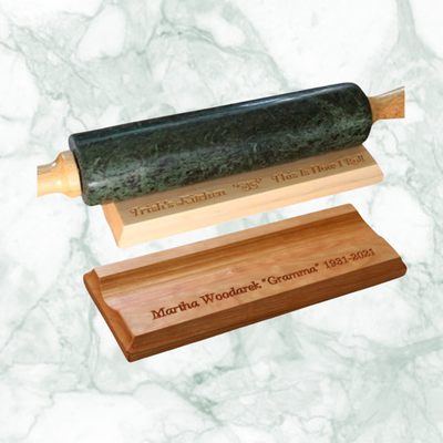 Rolling Pin Holder, Personalized Rolling Pin Stands, Bakers Gift, View more