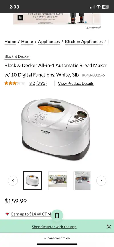 Black and Decker All in One Automatic Bread Maker Good condition, was in storage and just don’t use...
