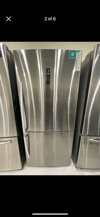 31'' Hisense Counter depth stainless bottom freezer fridge 100% 