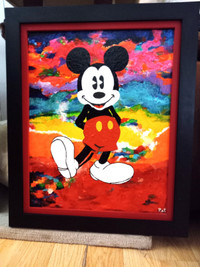 PAINTING PEINTURE FOR SALE MICKEY MOUSE DISNEY DORVAL, ON SALE!!