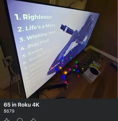 Roku 65 inch 4K Smart TV, View more