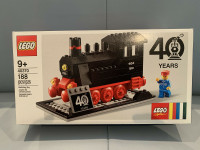 Lego 40370 40th Anniversary Steam Train LEGO set.