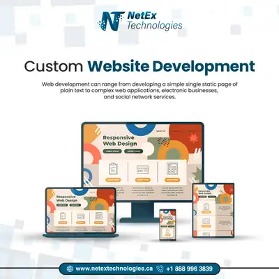 Custom Website design, View more