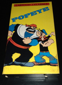VHS Popeye cartoon