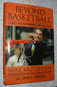Beyond Basketball - Coach K's Keywords For Success - autographed