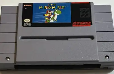 Super Mario World SNES cartridge only, View more