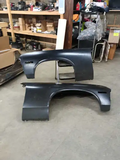 1970–1974 Chevy Nova Front Fenders – Aftermarket Set of aftermarket front fenders for a 1970–1974 No...