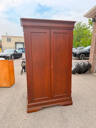 Vintage 'The Art Shoppe' Louis Philippe Solid Wood Wardrobe Armo, View more