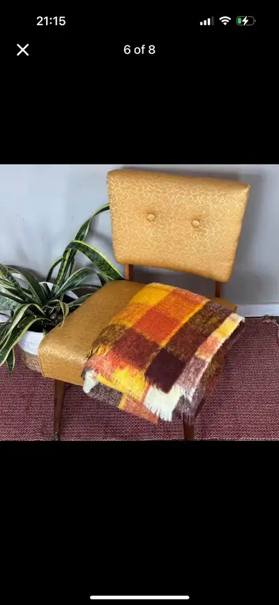 Mid-Century Mustard SlipperChair - yellow, View more