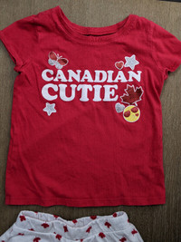 Girls Size 4T "Canadian Cutie" t-shirt
