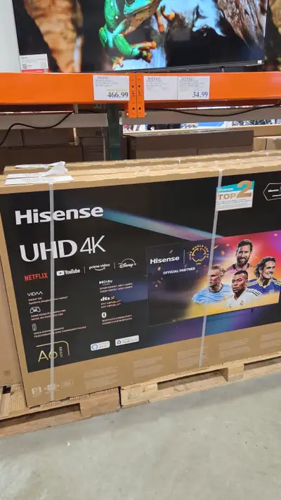 HISENSE 65A6KV65" CLASS 4K UHD LED TV, View more